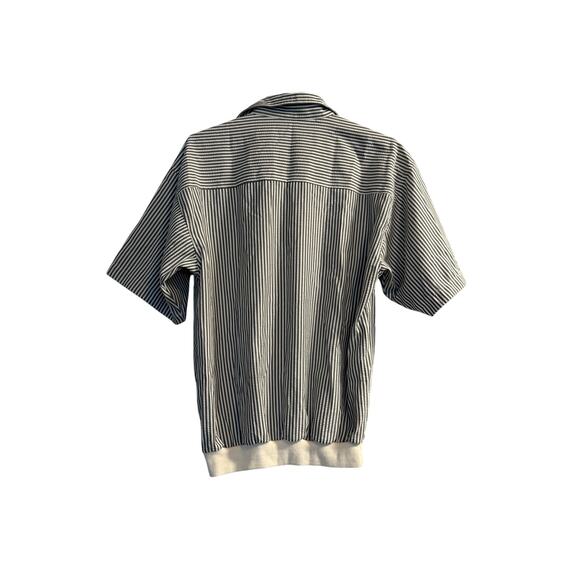 Vintage David Taylor Striped Polo Shirt - Size Medium - Picture 2 of 8